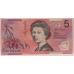 AUSTRALIA 1996 . FIVE 5 DOLLARS BANKNOTE . EVANS/FRASER